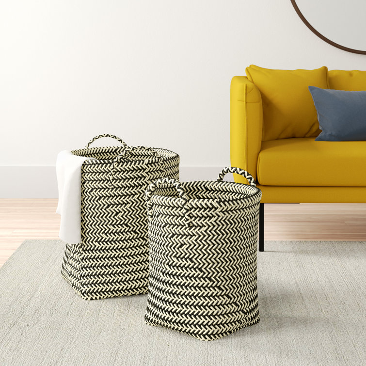 Hykkon 2 Piece Laundry Basket Set & Reviews Wayfair.co.uk